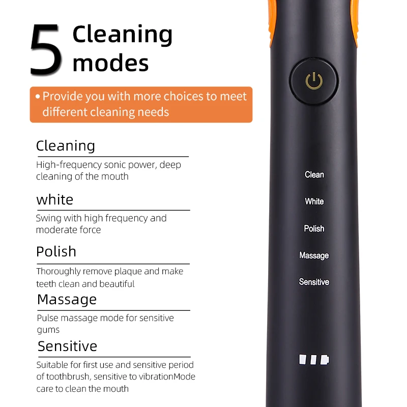 sonic black series ultra custom electric tooth brush best wholesale sonic electric toothbrush sonic brush teeth