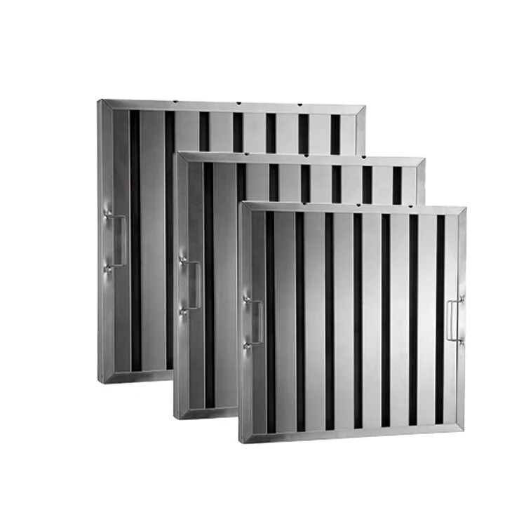 High Efficiency Stainless Steel Commercial Kitchen Range Hood Filter