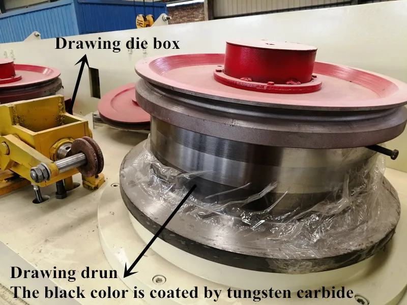 High Performance Automatic Straight Steel Wire Drawing Machine New Condition Core Components Motor Bearing Construction