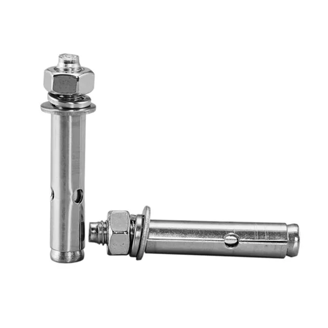 Stainless steel 18-8 304 concrete anchor bolt steel yellow zinc  M10 Sleeve Type Expansion Anchor Bolts