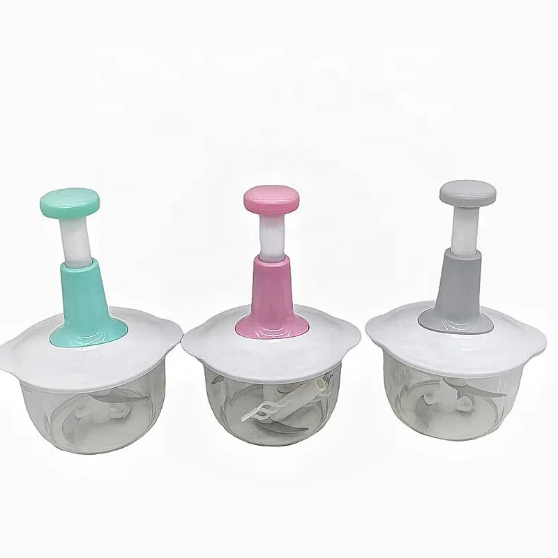 Multifunctional Manual Operate Food Processor Kitchen Tools Plastic Food Slicer Vegetable Cutter With Battre