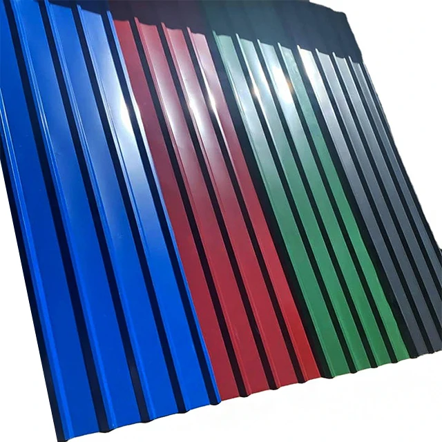 GI PPGI PPGL coated Colorful light weight corrugated galvanized steel roofing iron sheet ppgi i color roofing steel tile