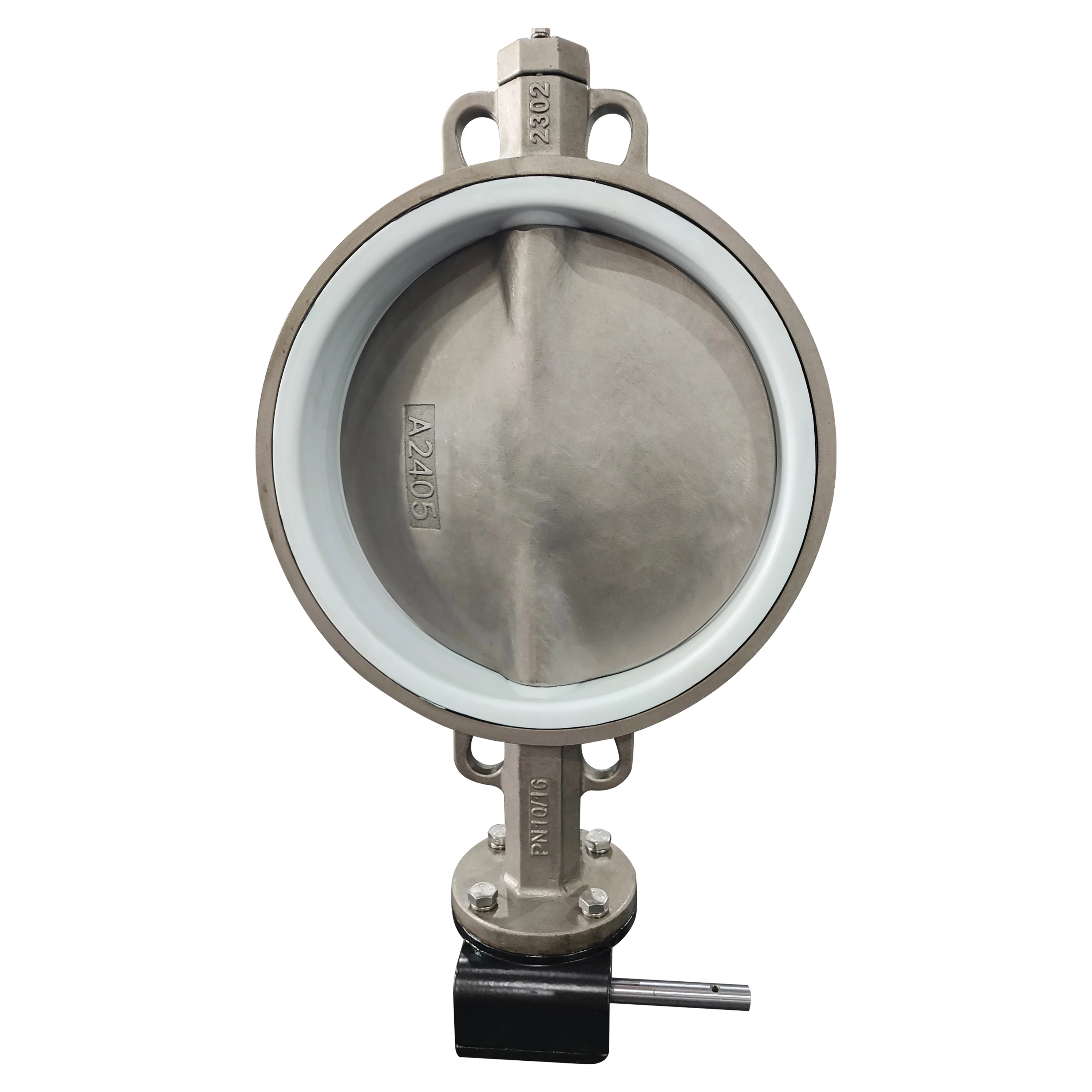 DN400 PN10 PN16 Класс 150 нержавеющая сталь SS316 CF8M вафельный клапан-бабочка с седлом PTFE