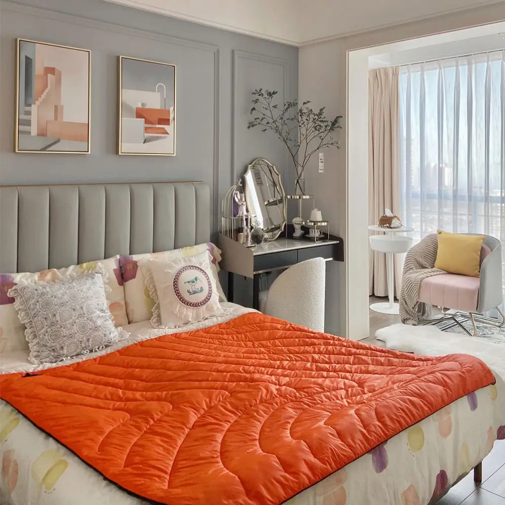 Graphene Flame Retardant Heated Blanket Battery Electric Over Throws