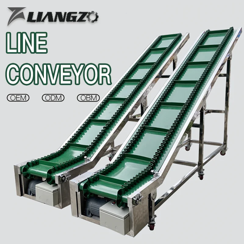 LIANGZO OEM Light Weight Quality Material Assembly Line Small Belt Conveyor Food Industry