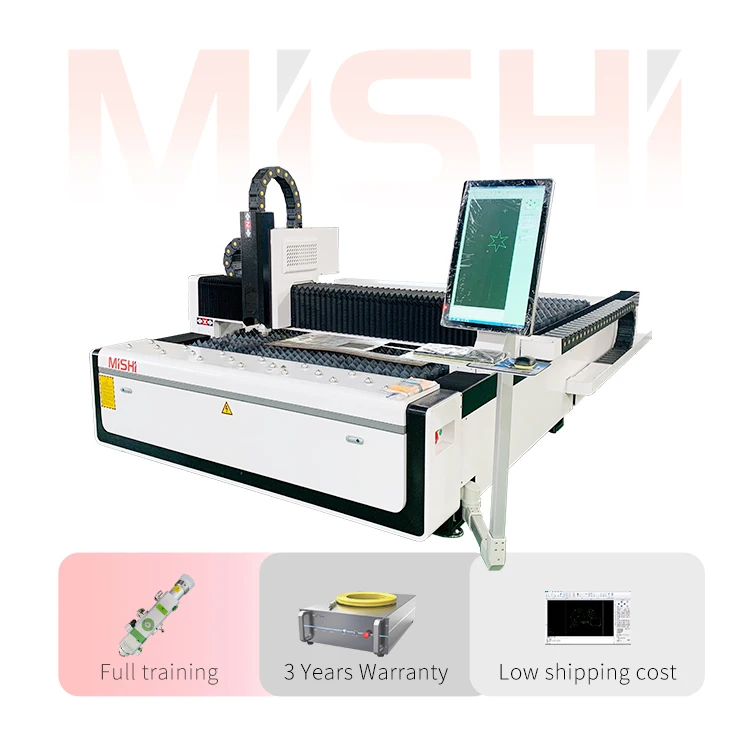 MISHI 1000w 1500w 2000w stainless steel fiber laser cutting machine  for steel metal pipes