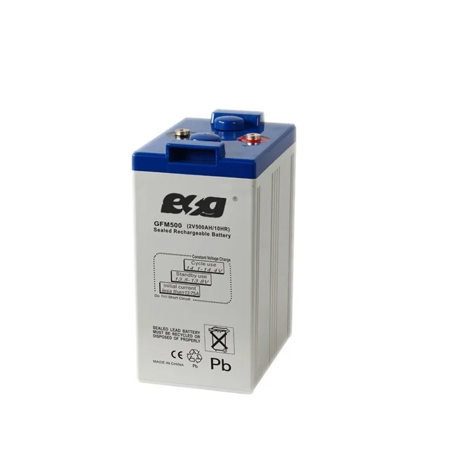 ESG CHAMPION 0.1C-0.5C Discharge Rate Long Life 2v3000Ah Rechargeable Sealed Lead-Acid Solar Battery 2V