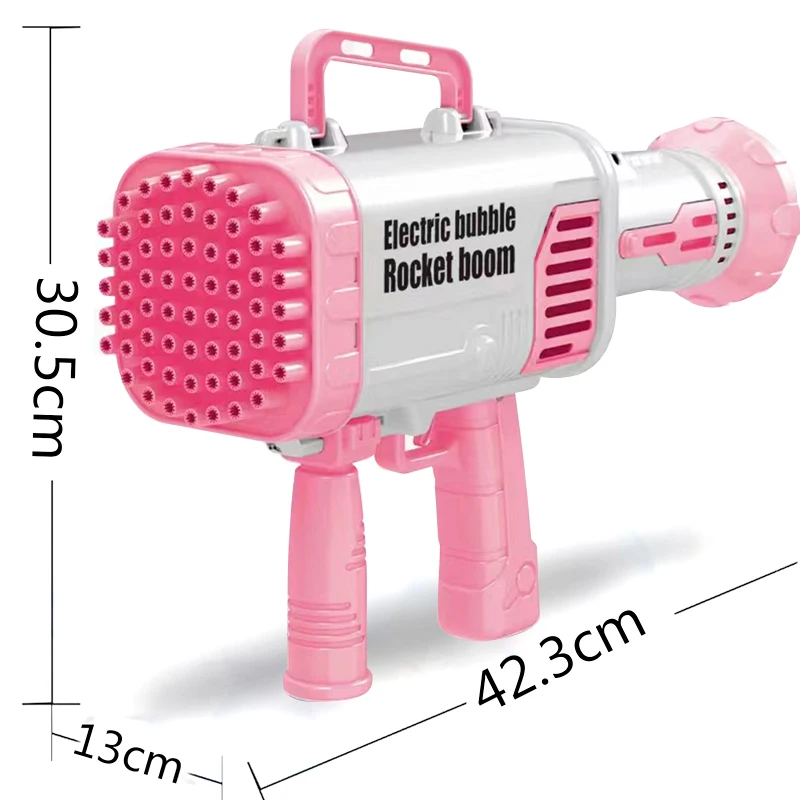 2022 New Outdoor Toys 64 Hole Soap Bazooka Bubble  Gun Machine Toys For Kids