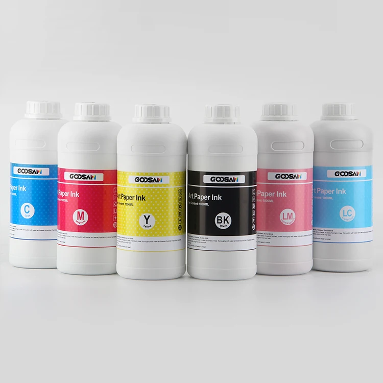 Goosam premium pigment ink art paper ink for hp designjet 500 510 800 t120 t520 t1300 z3200 design jet digital inkjet printer