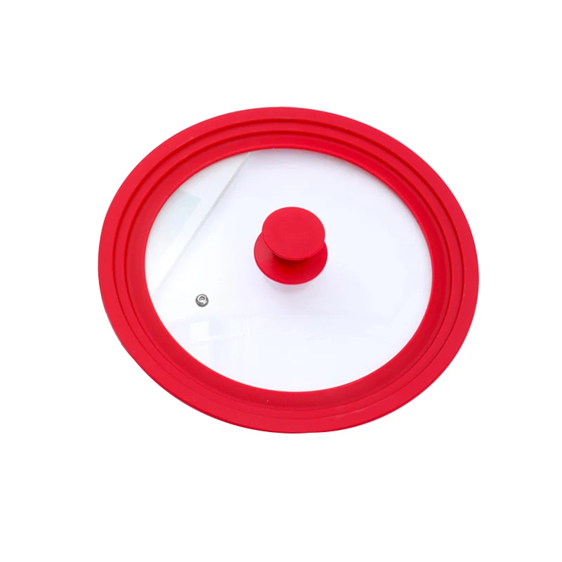 LFGB Food Grade Adjustable Silicon Temper Glass Lids