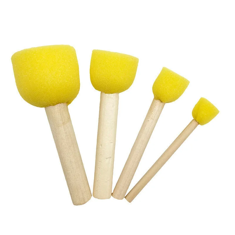 Лидер продаж 2021, Детские кисти для рисования в виде грибов, поролоновые кисти, губка