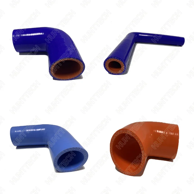 Hot Selling Flexible Truck Elbow Silicone Textile Braided Rubber Silicone Hose For Car