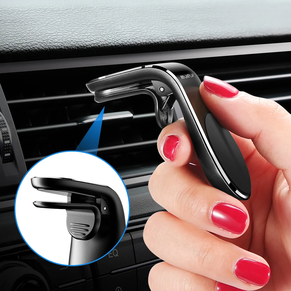 
Free Shipping Amazon Hot Sale 2019 New L-Type Universal Car Air Vent Phone Holder Magnet Phone Holder 