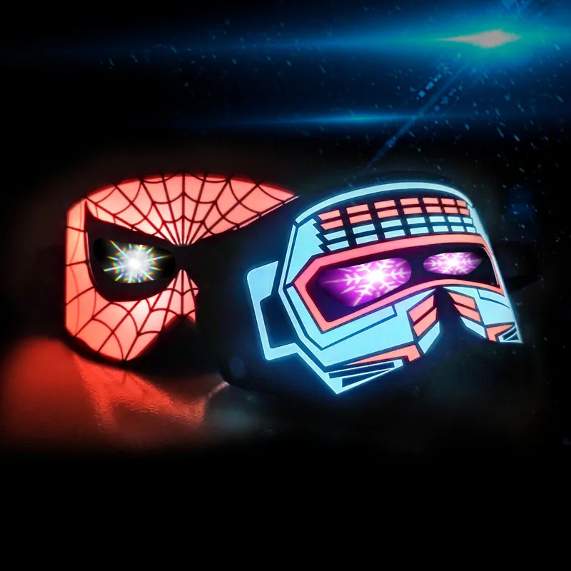 Factory Wholesale Cheap Retro Party Glasses With LED Light Kaleidoscope Glasses Led Light eye mask