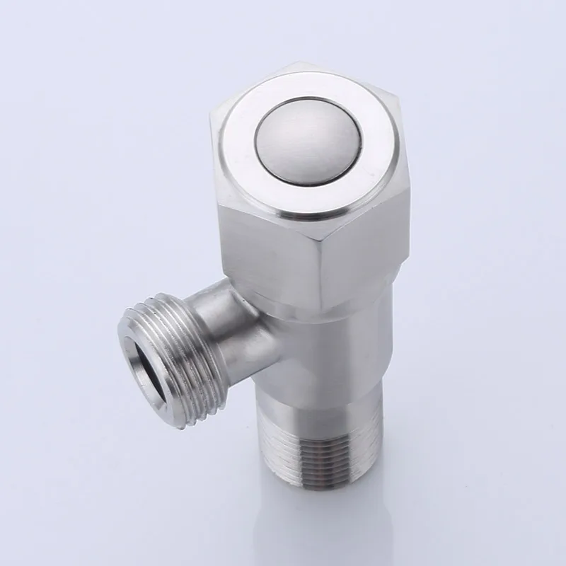 Wholesale price sanitary fitting 304 stainless steel angle valve family angle stop cock valve