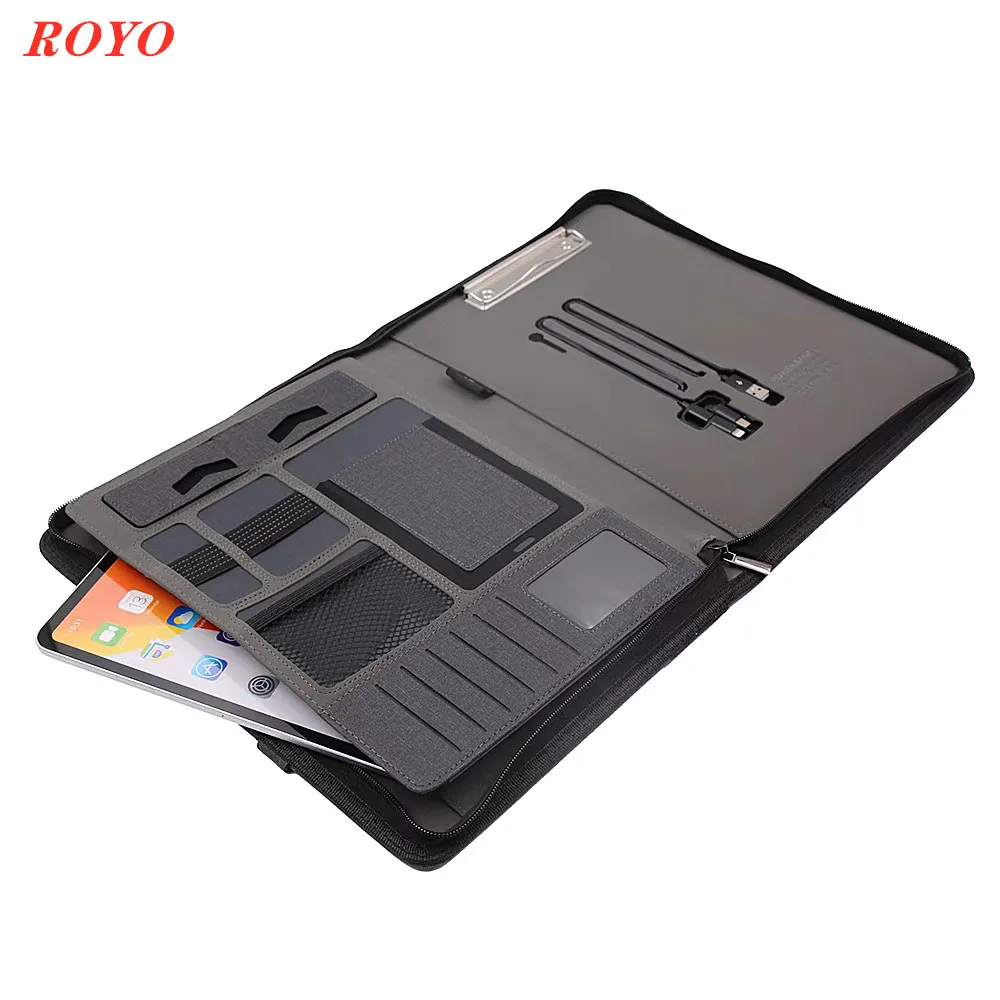 Multifunction Notebook LED Light Power Bank Wireless Charging Notebook With 8/16/32GB U Disk