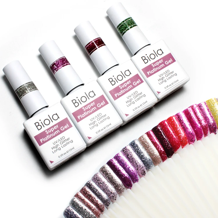 
9 Big Free Vegan Platinum uv gel nail polish OEM factory soak off led gel polish 