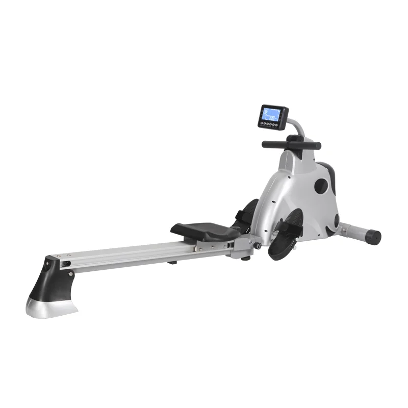 Folding home gym equipment multifunctional trainer magnetic rowing machine