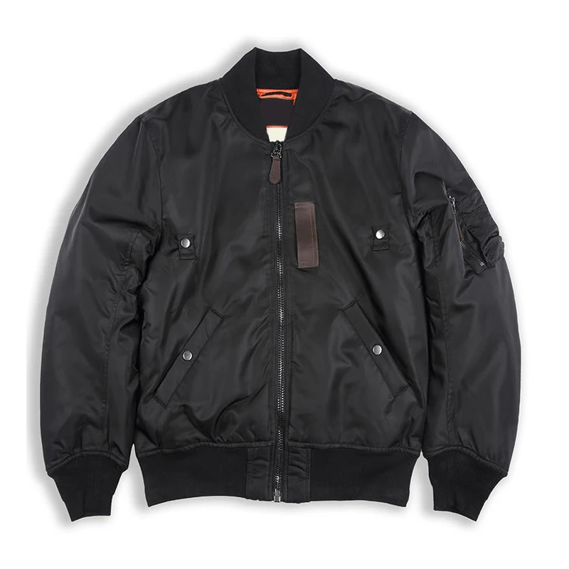 OEM Classic Windproof Coat Wholesale Customized Blank Flight Bomber Jacket