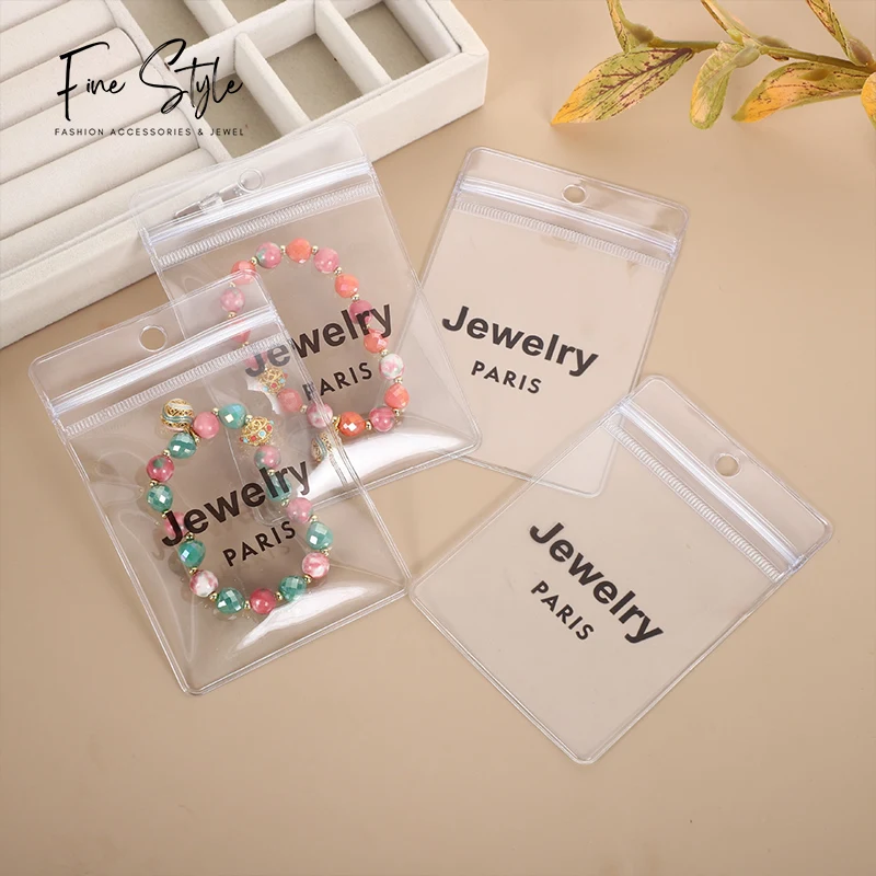 packing jewelry packaging jewelry plastic cotton velvet PVC packaging bag small gift jewelry pouch