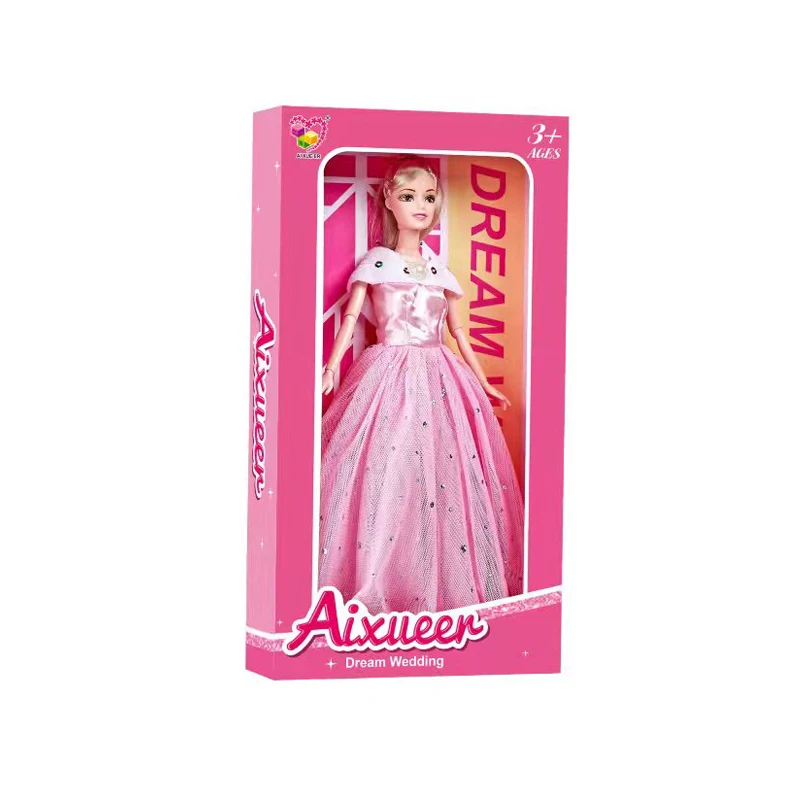 Fashion Baby Preschool Doll Play Set For Girls Articulation Pretend Play House Doll Sets