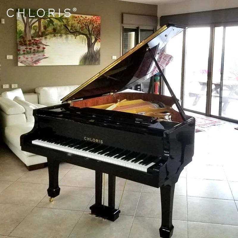 Grand Piano HG-186E black Polish Piano Keyboard with Great Sound