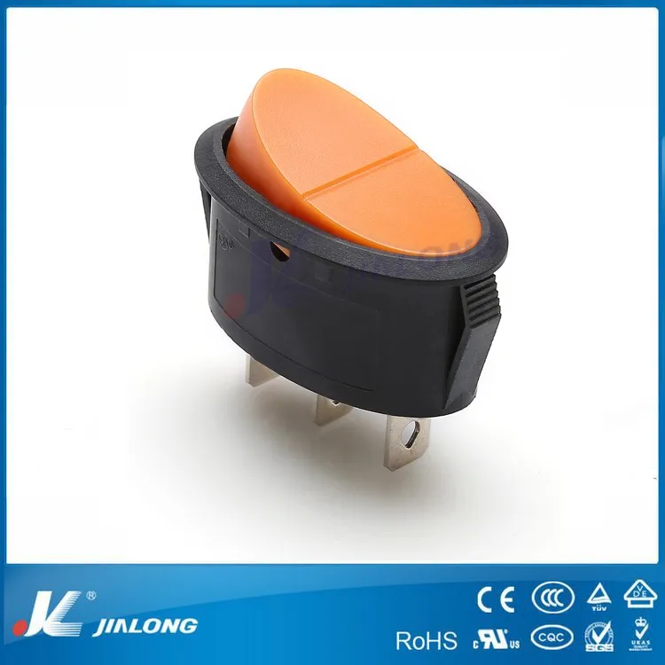 KCD3-K-CB rectangular momentary 3 Pin marine power supply switching rocker switch rocker