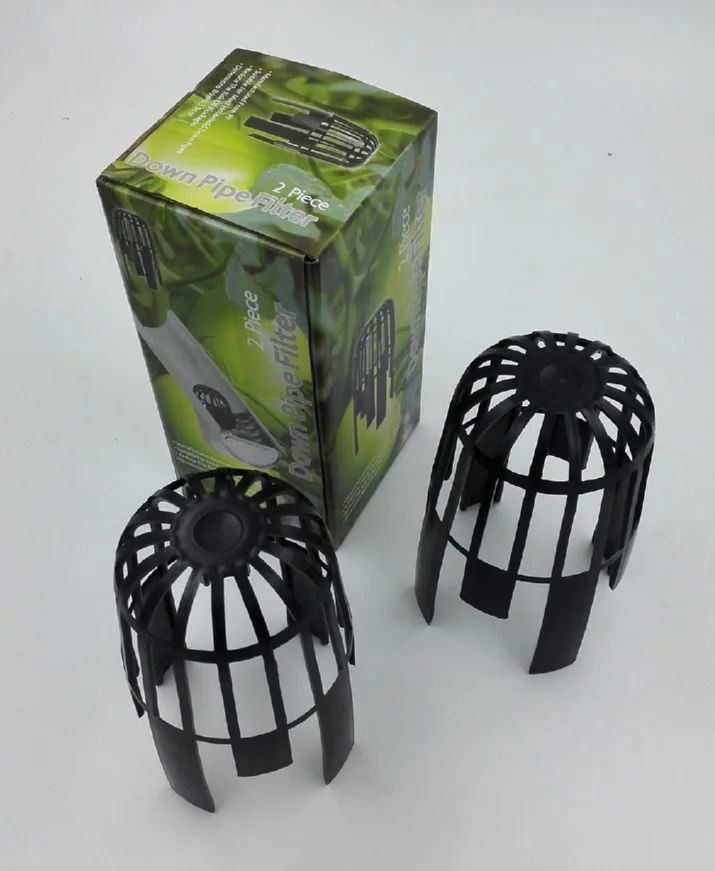 2 Pack down pipe roof gutter drain covers balloon outlet guard filters protector stop leaves debris moss blockage