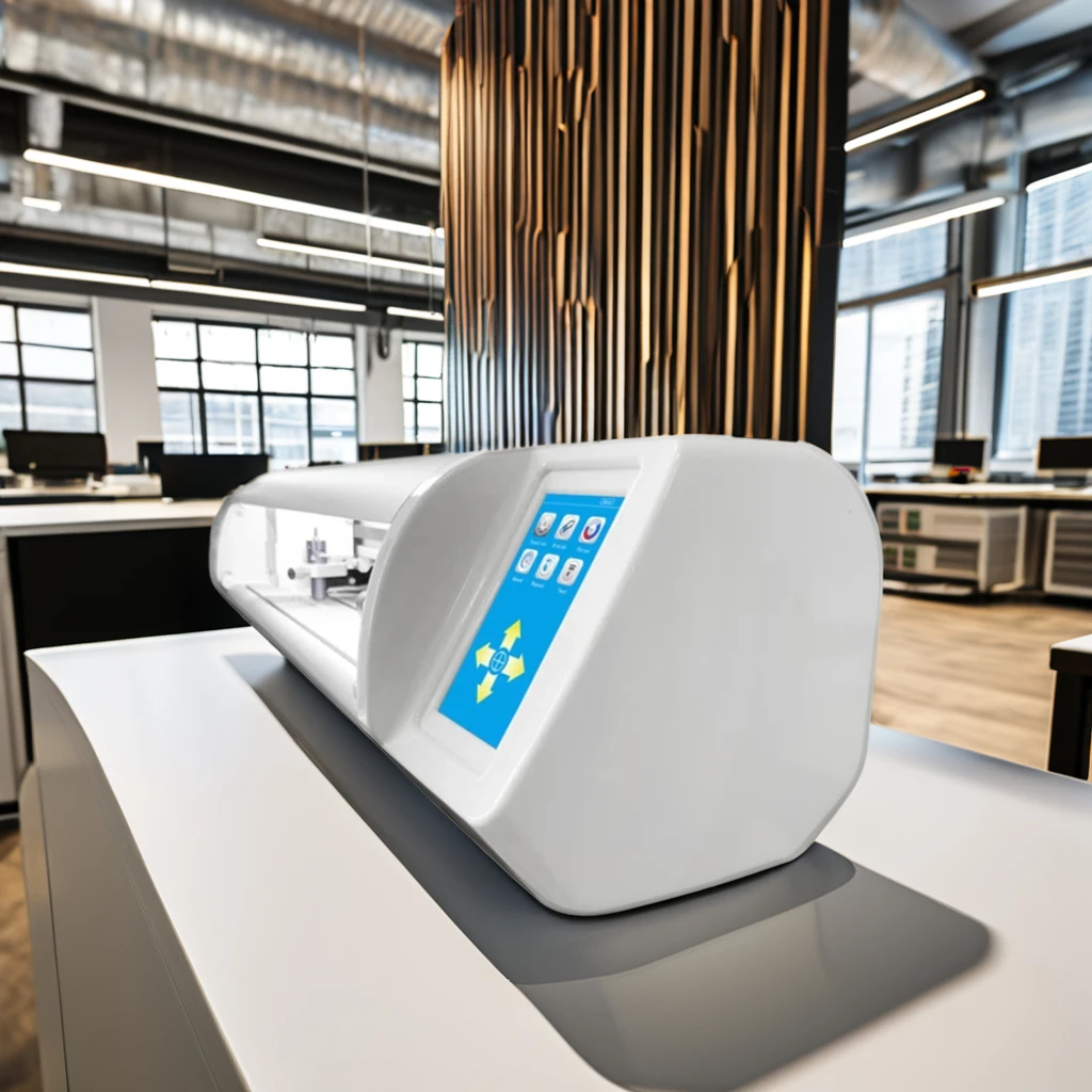 Bascocut Automatic Contour Cutting Vinyl Printer with CCD Camera Stepper Motor Driver and Signmaster Software Graph Plotter