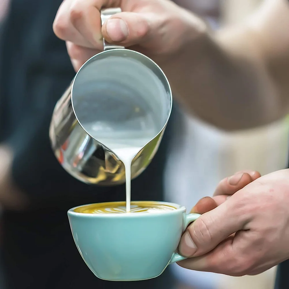 Wholesale Milk Pitcher Jug Stainless Steel Milk Espresso Cappuccino Coffee Latte Art Cup with Scale