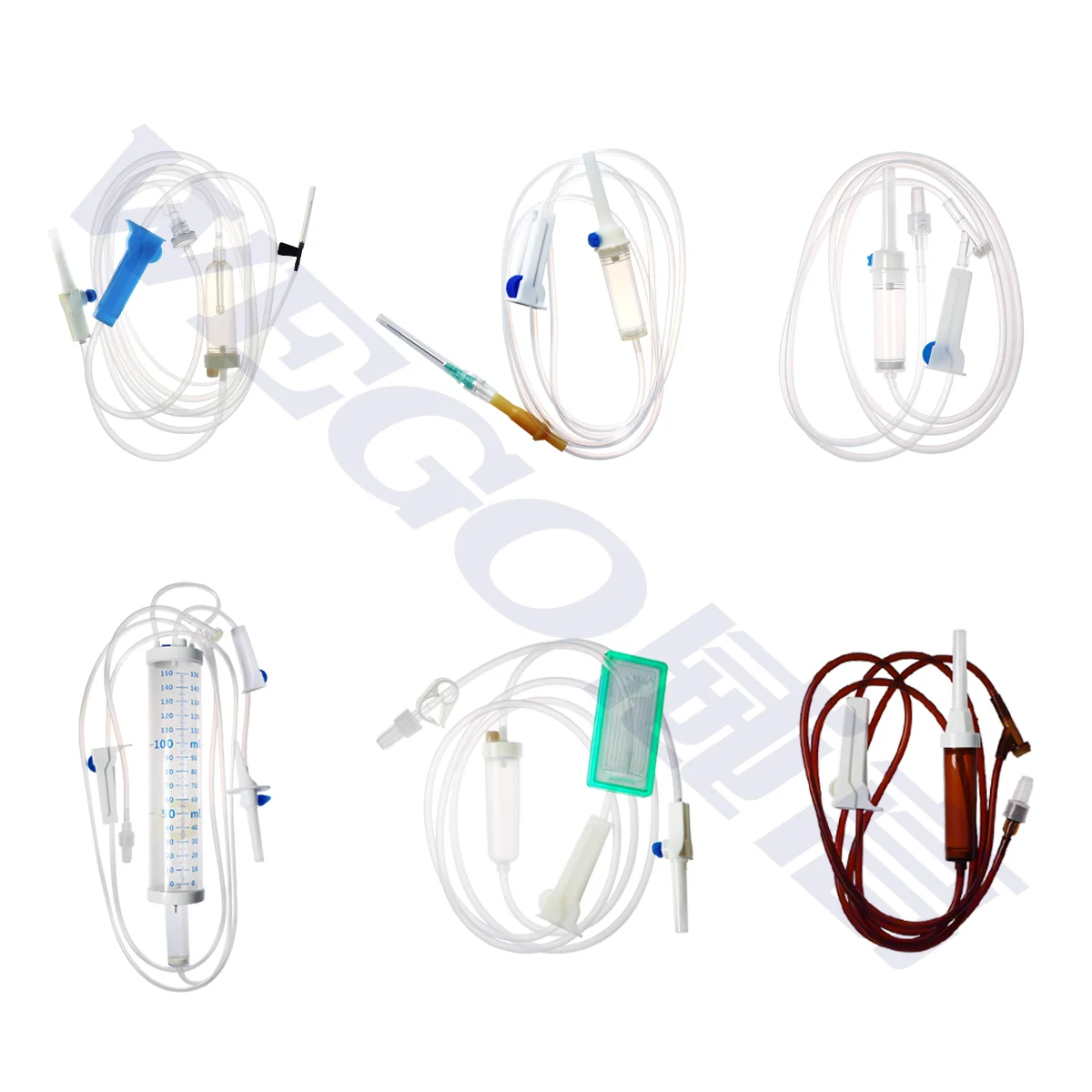 WEGO Veterinary iv infusion set parts iv styler types of peripheral iv catheters