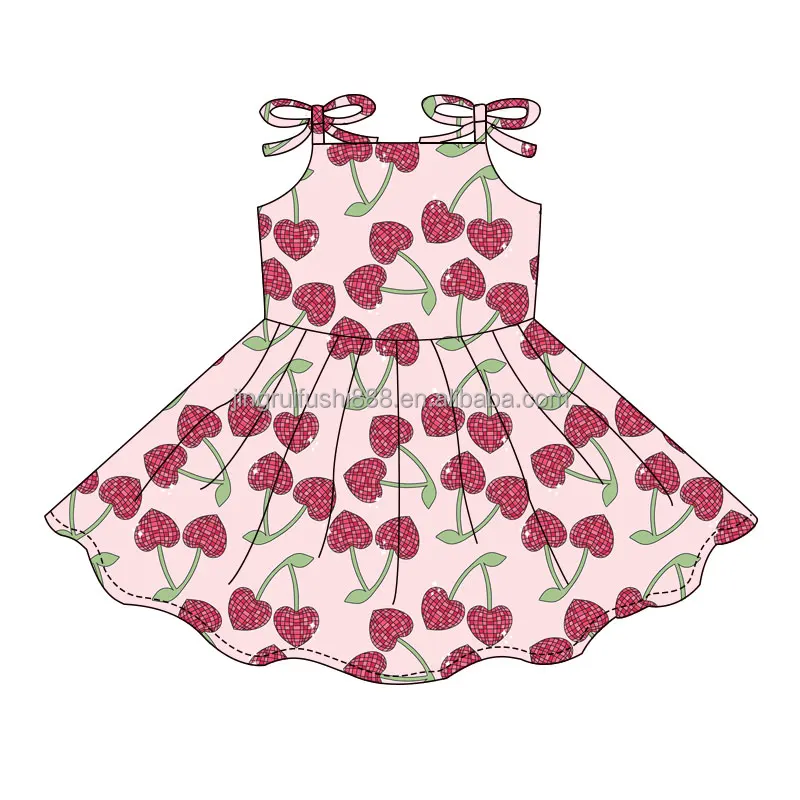 2024 Latest Kids Girls High Quality Dress Cotton Fabric Comfortable Soft Baby Summer Dress