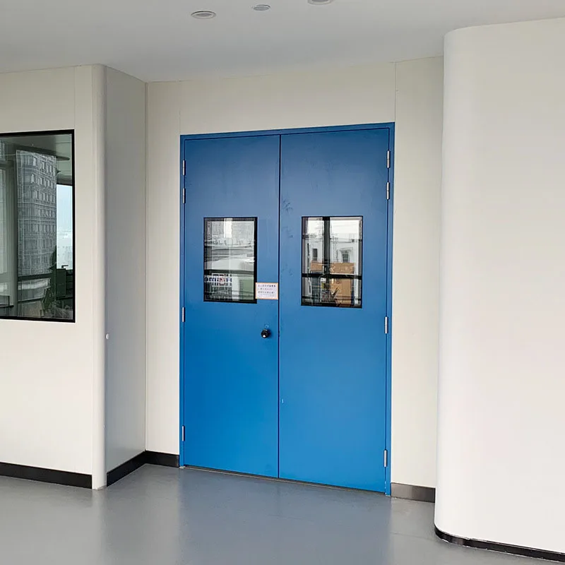 GMP Modular Clean Room Steel Door Industrial Food and Pharma Cleanroom Door