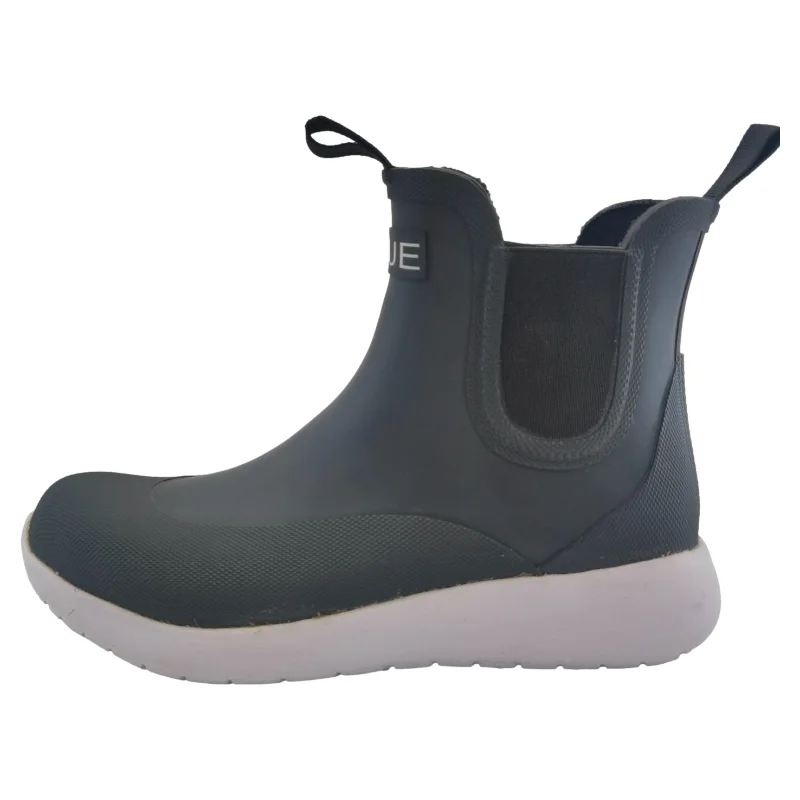 New Style Waterproof Lady Gumboots Black Rubber Sport Shoes Light-weight Ankle  Women Chelsea Rain Boots