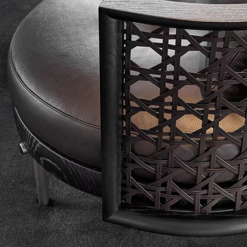 Italian modern simple single sofa Nordic living room bedroom designer creative weaving leisure chair