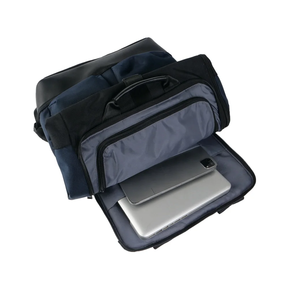 Multi Function Roll Top Compact Daypack 15.6 inch waterproof Computer Pack School Laptop Backpack USB Bag for travelling