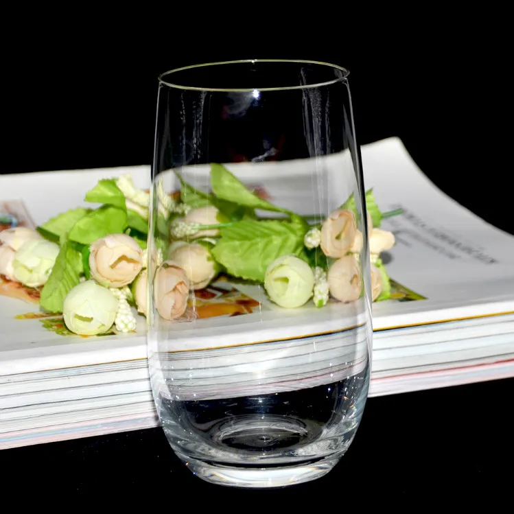 
china wholesale big bullet beautiful 9 oz stemless wine glasses 32oz glass tumblers 