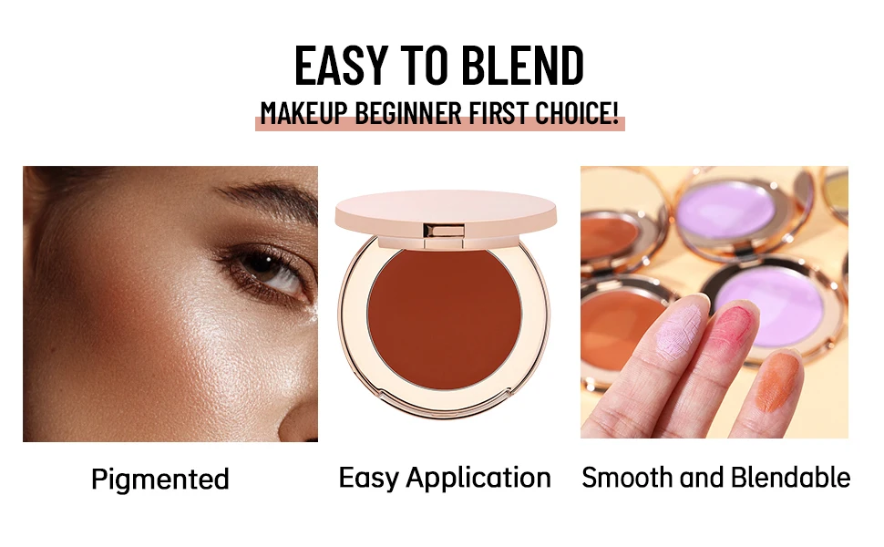 Lilywild Cheek Make Up Contour Blush Makeup Custom Facial Private Label Contour Powder Palette