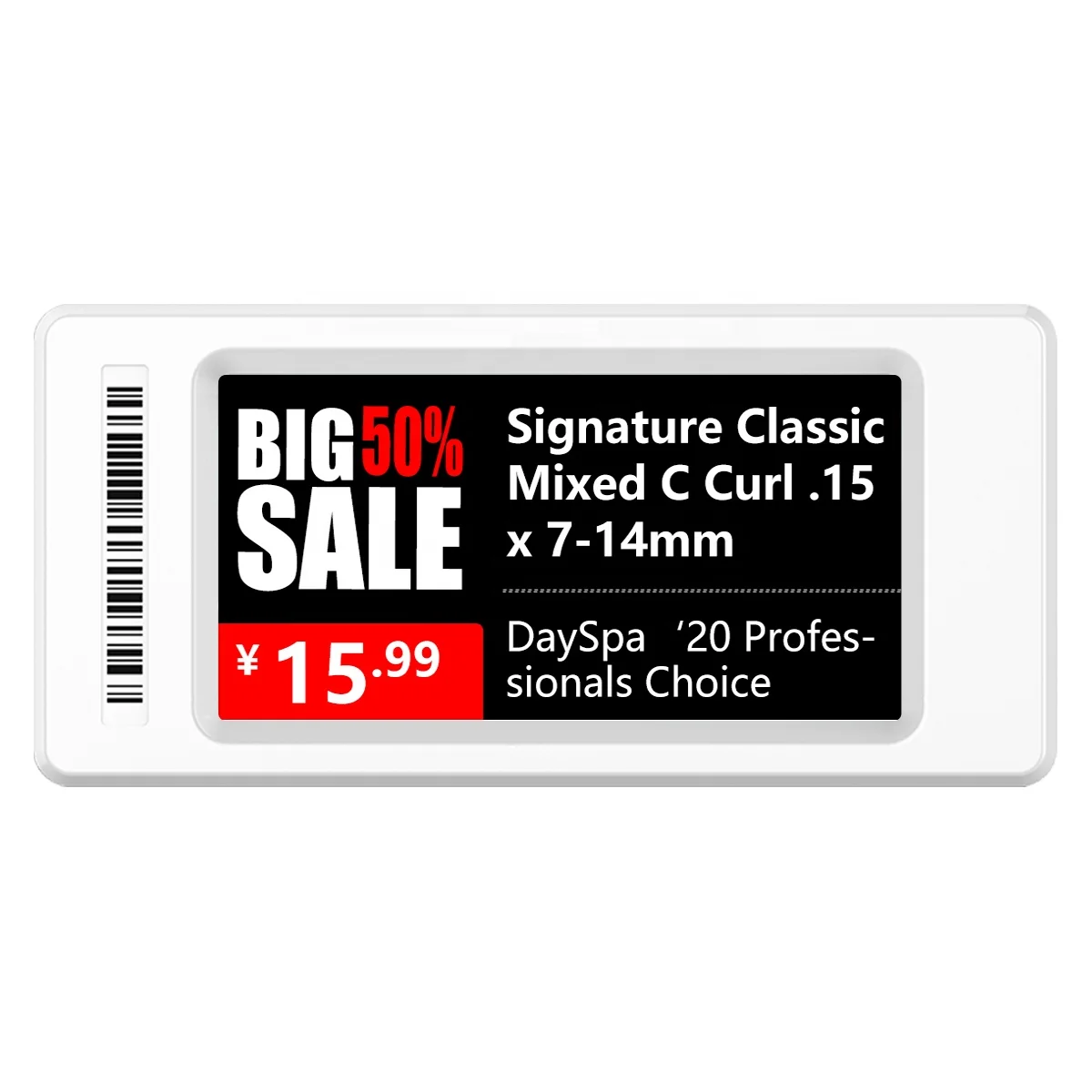 YalaTech 2.66 inch eink esl supermarket solution BLE bluetooth digital price tag electronic shelf label epaper system