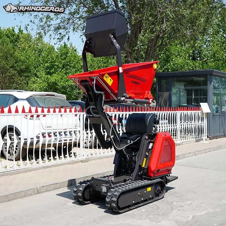 Rhinoceros 800kg mini dumper XN800 compact dumper with Japanese diesel engine motorized dumper for sale