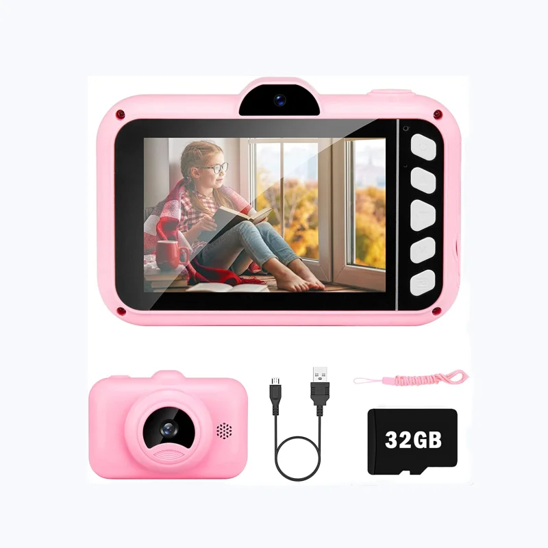 SUZIYO HD 1080P 3.5inch HD Digital Camcorder with Mp3 for 3-9 Years Old Kids Birthday Christmas Gift Toys Camera 32G TF Card