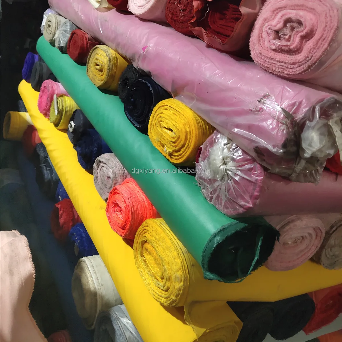 100% Polyester Oxford Fabric with PVC Coating Lightweight Waterproof and Dyed Pattern for Upholstery Stock Lot