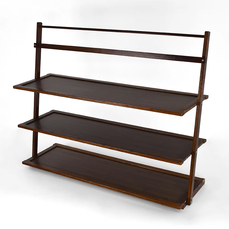 WDF Factory Wholesale scarpiera salvaspazio multi collapsible layer shoe rack muebles zapateros bamboo shoe stands for house use