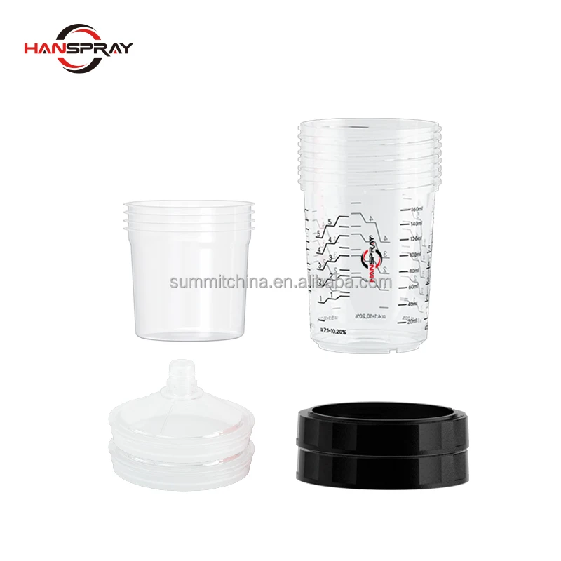 Plastic Cup Manufacture Spray Gun Mix Tank Air Spray Gun Quick-Connect Wash-Free Tank Paint Cup