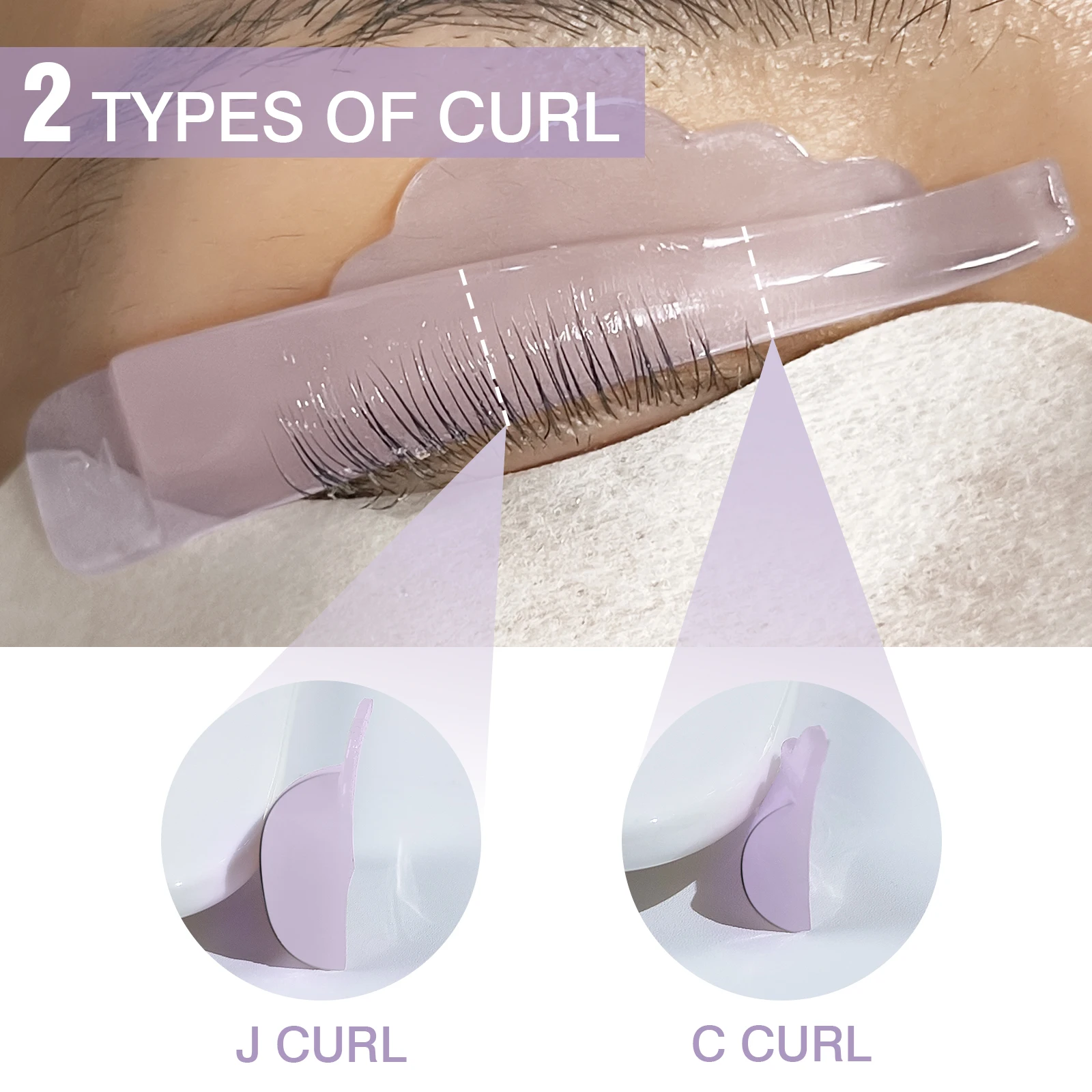 Libeauty Lash Lift Lamination Shield Glueless Eyelash Perm Rods Self Sticky Perming Rod Eyelash Lifting Pad Lash Lift Rod