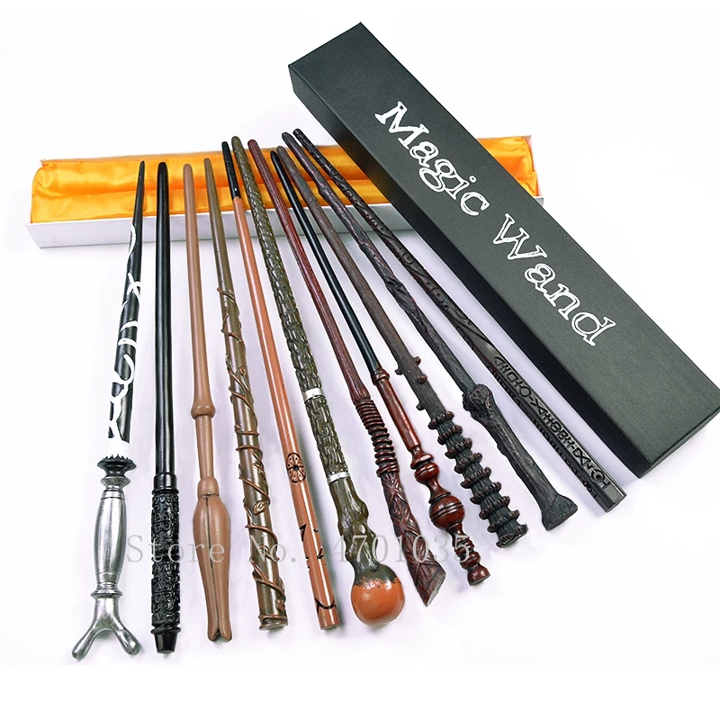 Wholesale Pottered Magic Wands Products Harri Movie Not Emit Light Not Sound Resin Boxed Wand Cosplay Props