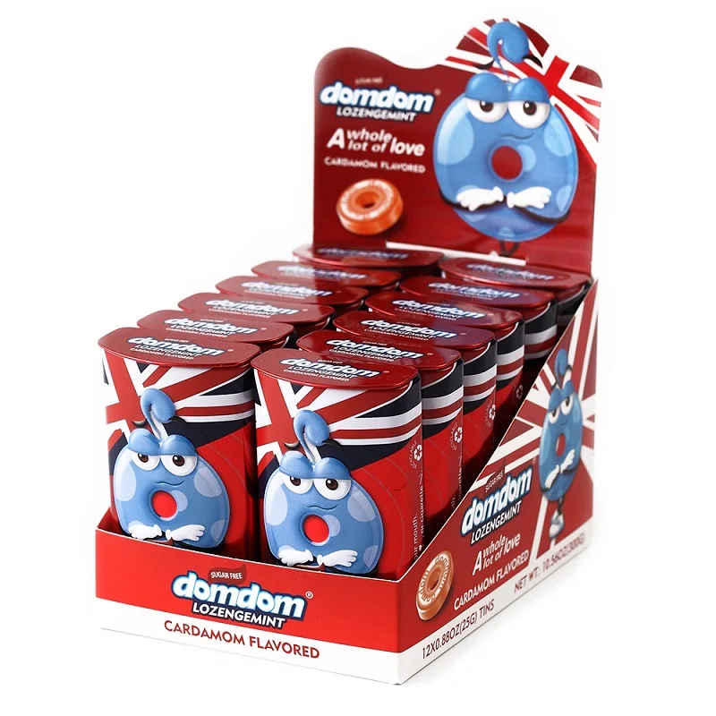 Factory Directly Confectionery Supplier Halal Tablet Cardamom Candies Sugar Free Mints Hard Custom Candy