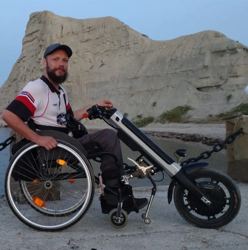 36V 350W Wheelchair Attachment Electric Wheelchair Handcycle Conversion Kit for Folding Electric Wheelchair
