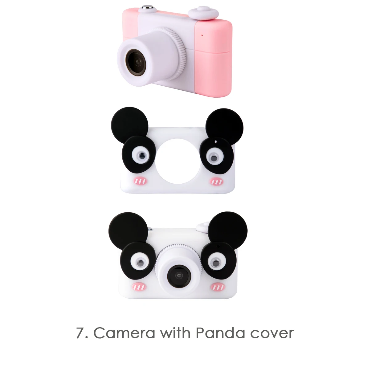 7 Kinds Silicone Cases Kids Digital Camera Smart DSLR Professional Phone Lens 1080P Video 26MPx High Quality