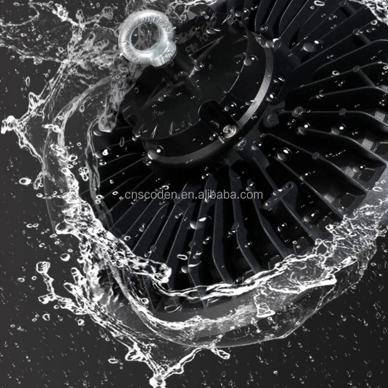 Commercial Industrial Lighting 200W IP65 round UFO LED High Bay Light Cold White Emitting Warehouse Workshop Gymnasium Bay Light